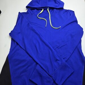 Cascade Mountain Tech Sports Hoodie Men's Blue Long Sleeve Pullover XXL. A13